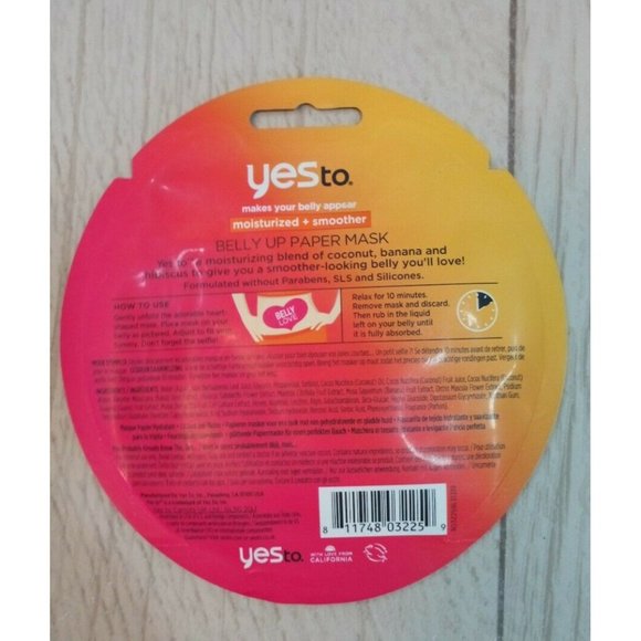 Mega Lot of 20 Yes To Belly Up Paper Mask - Picture 3 of 3